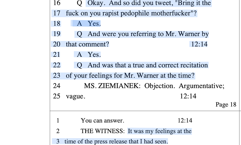 Justice for Marilyn Manson I Illma Gore deposition on Groupie video