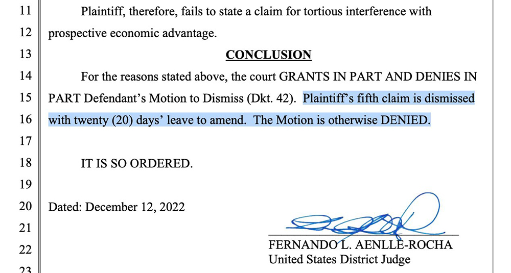 Justice for Marilyn Manson I Court ruling dismissing Esme Bianco clause 5 on the Deftones 