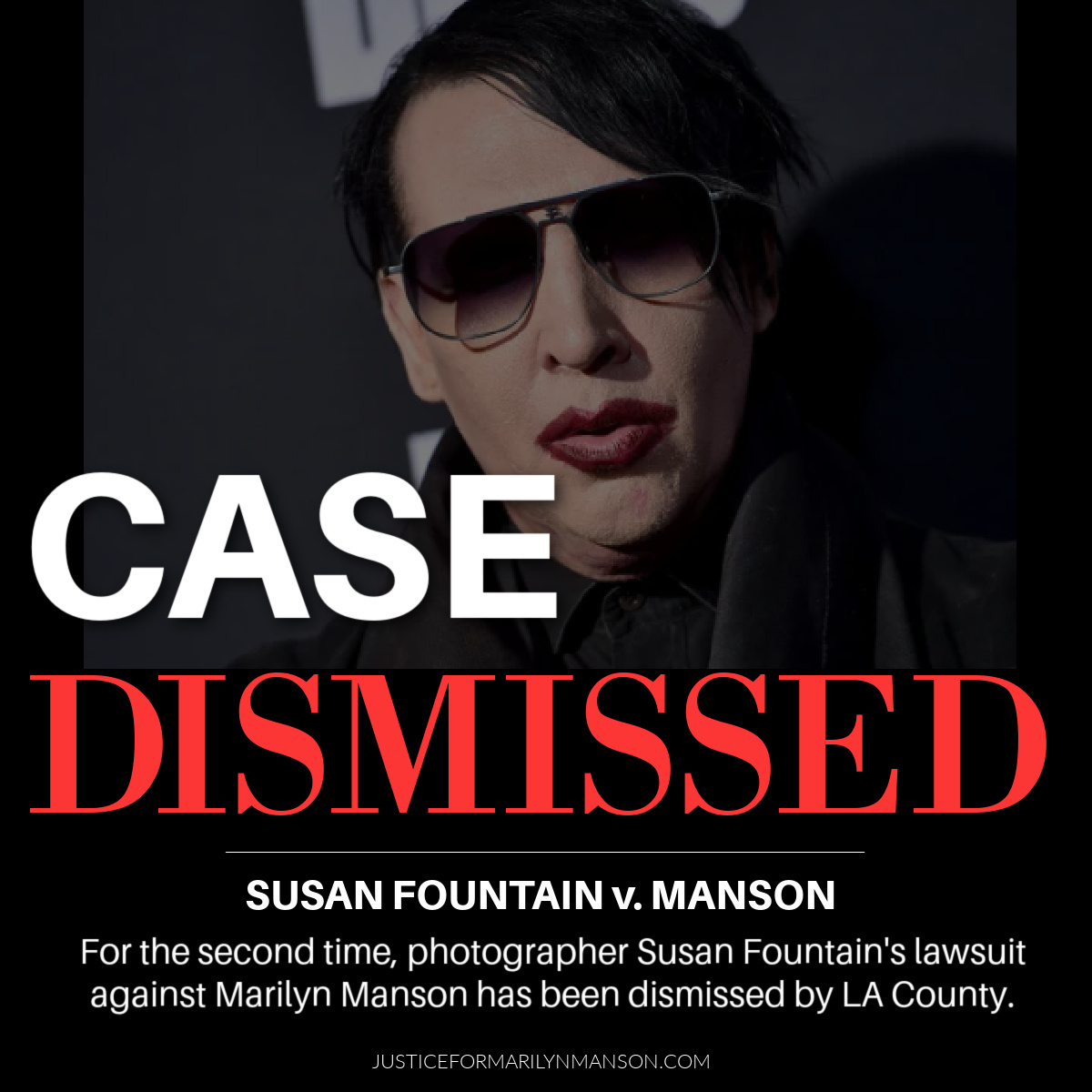 Photographer Susan Fountain Marilyn Manson case dismissed by LA County Superior Court Judge -- Again