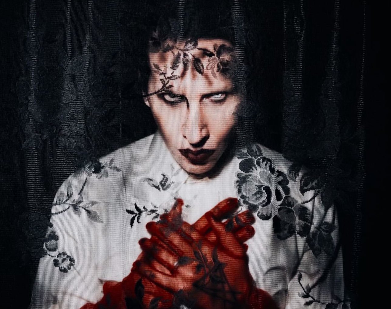Marilyn Manson Valentine's Day Message and Portrait by Lindsay Usich