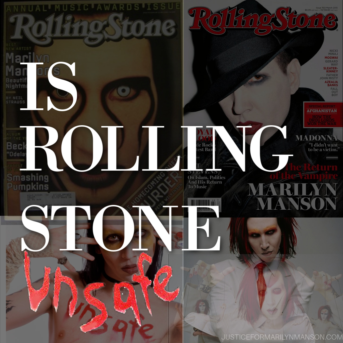 Rolling Stone Marilyn Manson hypocrisy