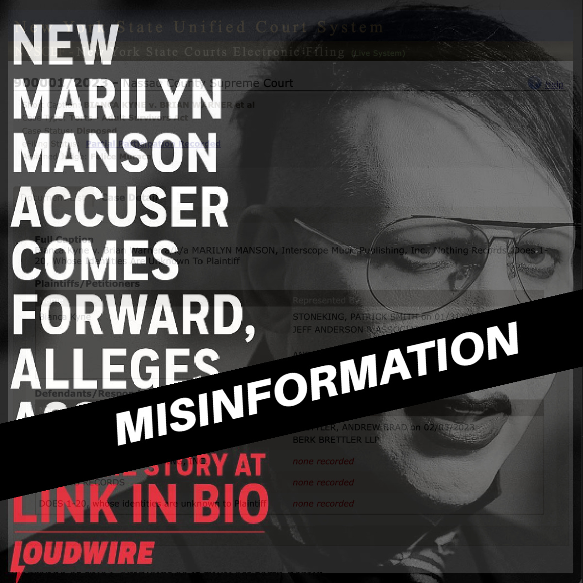 The claims dismissed by the court that Manson harmed her in any way as a minor were widely circulated by the press early last year – adding further unfair damage to the rockstar’s reputation while obliterating his right to due process. None of the publications circulating salacious headlines have since retracted or made edits to their articles in respect to the ruling from the court.