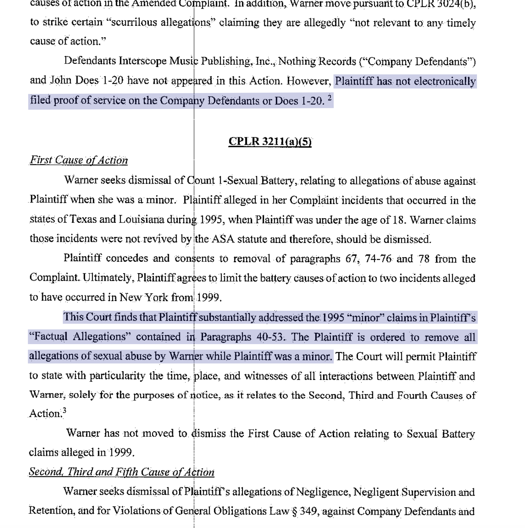 The claims dismissed by the court that Manson harmed her in any way as a minor were widely circulated by the press early last year – adding further unfair damage to the rockstar’s reputation while obliterating his right to due process. None of the publications circulating salacious headlines have since retracted or made edits to their articles in respect to the ruling from the court.