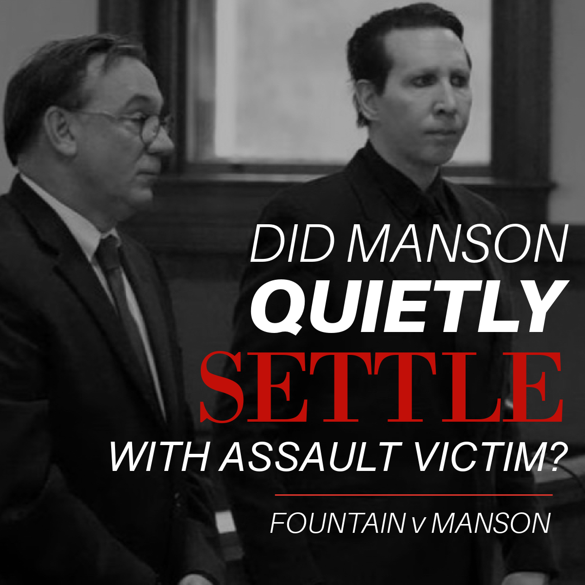 Did a Brian Warner aka Marilyn Manson assault victim receive a settlement or willingly drop her civil case? Either way, it's over!